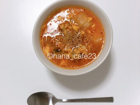 【1人分】鶏手羽元のトック入りスープ